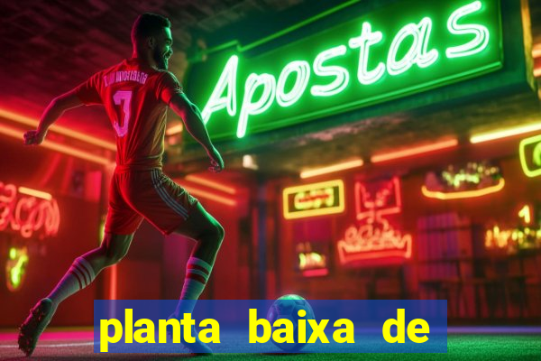 planta baixa de campo de futebol society